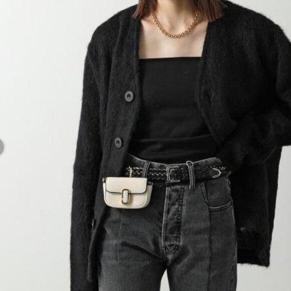 NWT！Marc Jacobs The Nano J Marc Charm -Black Leather - Picture 9 of 15